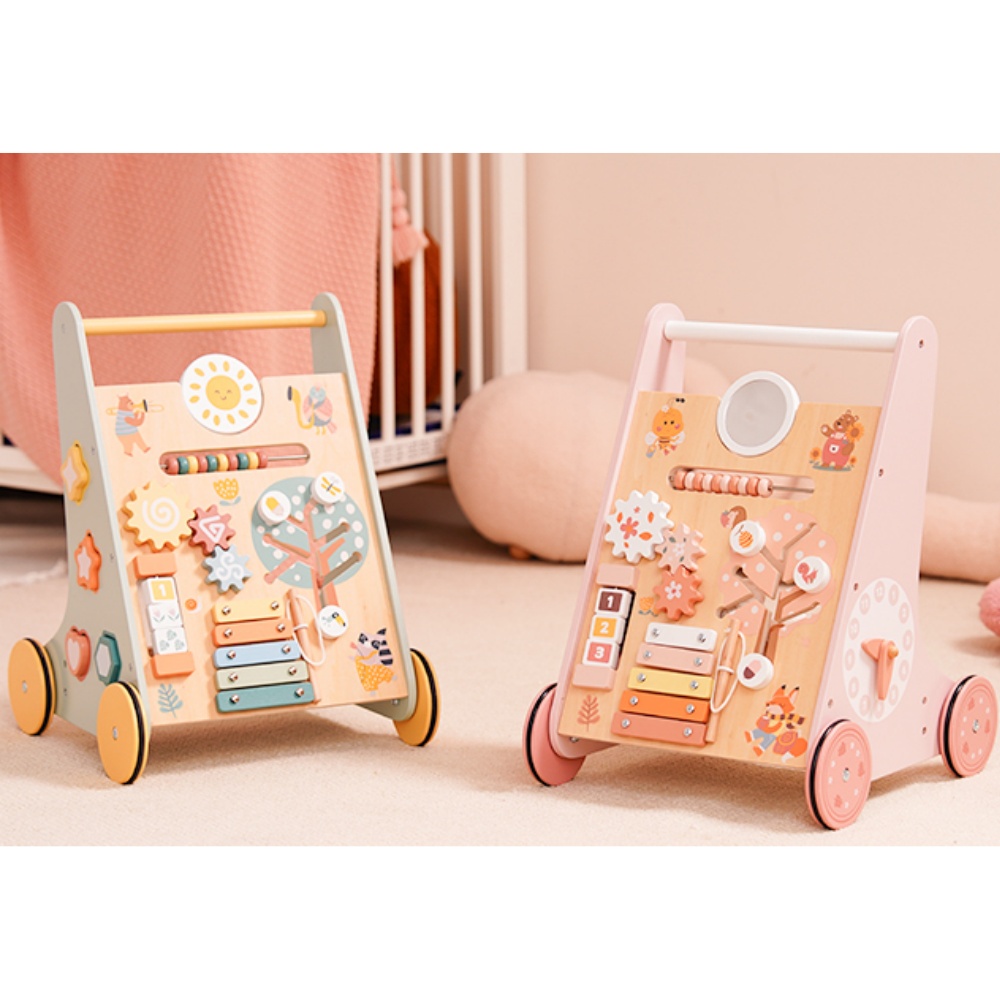 Baby Walker Activity - Robotime Robud Baby Walker Kayu dengan