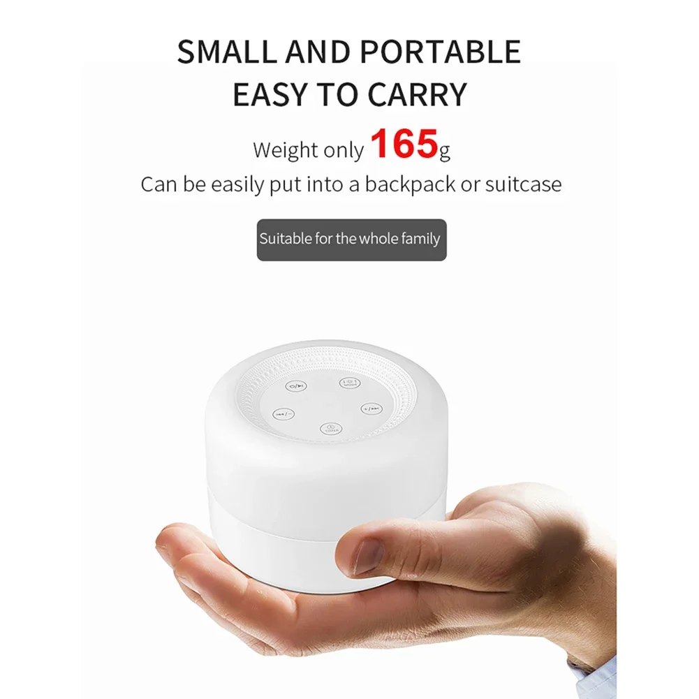 White Noise Machine Baby - Mesin White Noise Desktop dengan Lampu