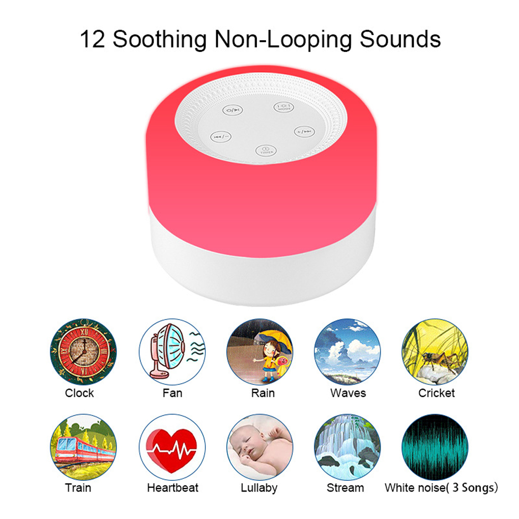 White Noise Machine Baby - Mesin Kebisingan Putih Bayi Penenang Lampu