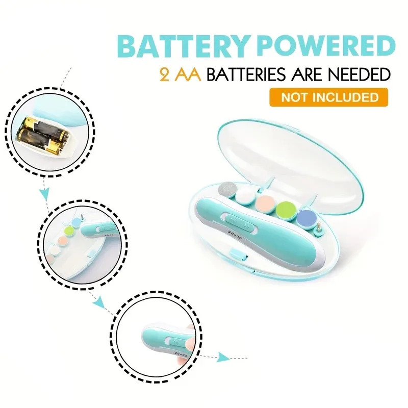 Baby Nail Trimmer Electric - Pemotong Kuku Bayi - Alat Pengikir