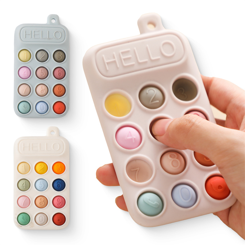 Baby Products Clicks - Mainan Gigitan Bayi Silikon Bentuk Ponsel