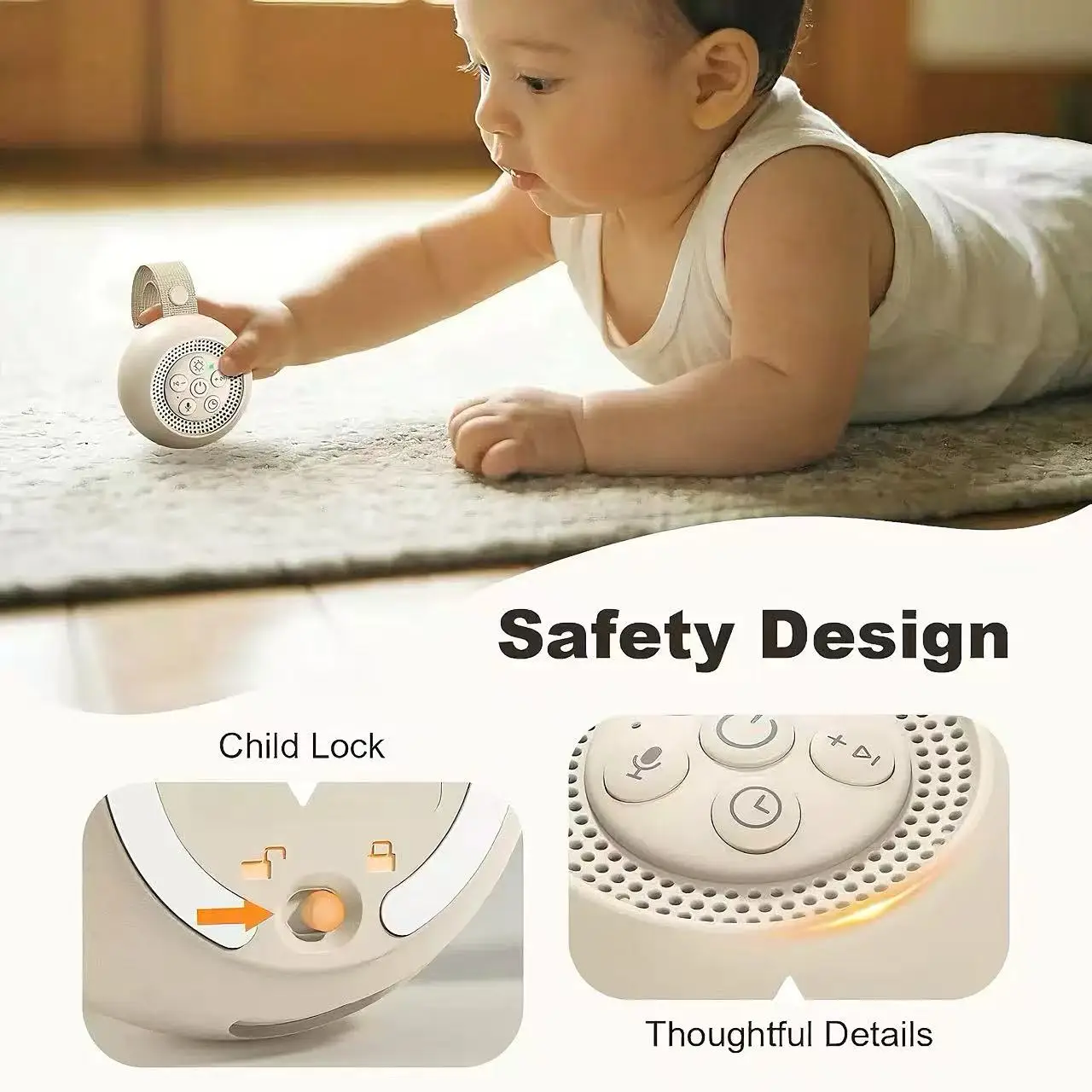 Mesin Suara Putih dengan Lampu - White Noise Machine Baby ulasan dan harga