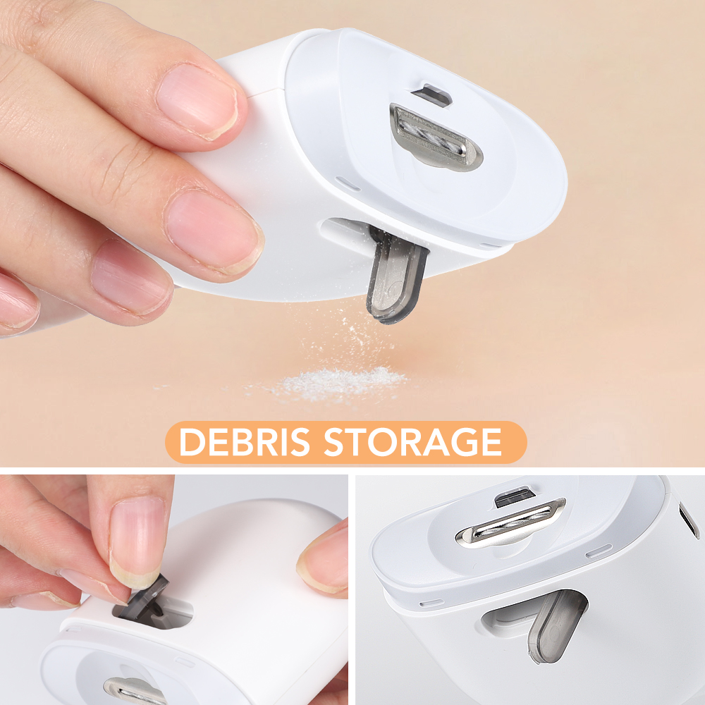 FLASH SALE WHITE Gunting Jari  - Baby Nail Trimmer Electric ulasan dan harga