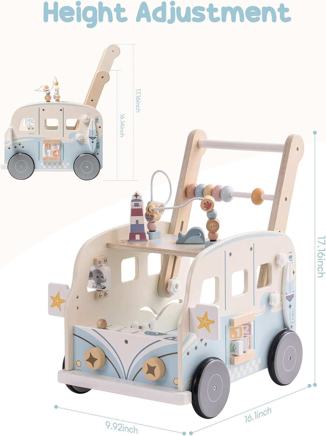 Robotime Robud Baby Walker Kay - Baby Walker Activity ulasan dan harga