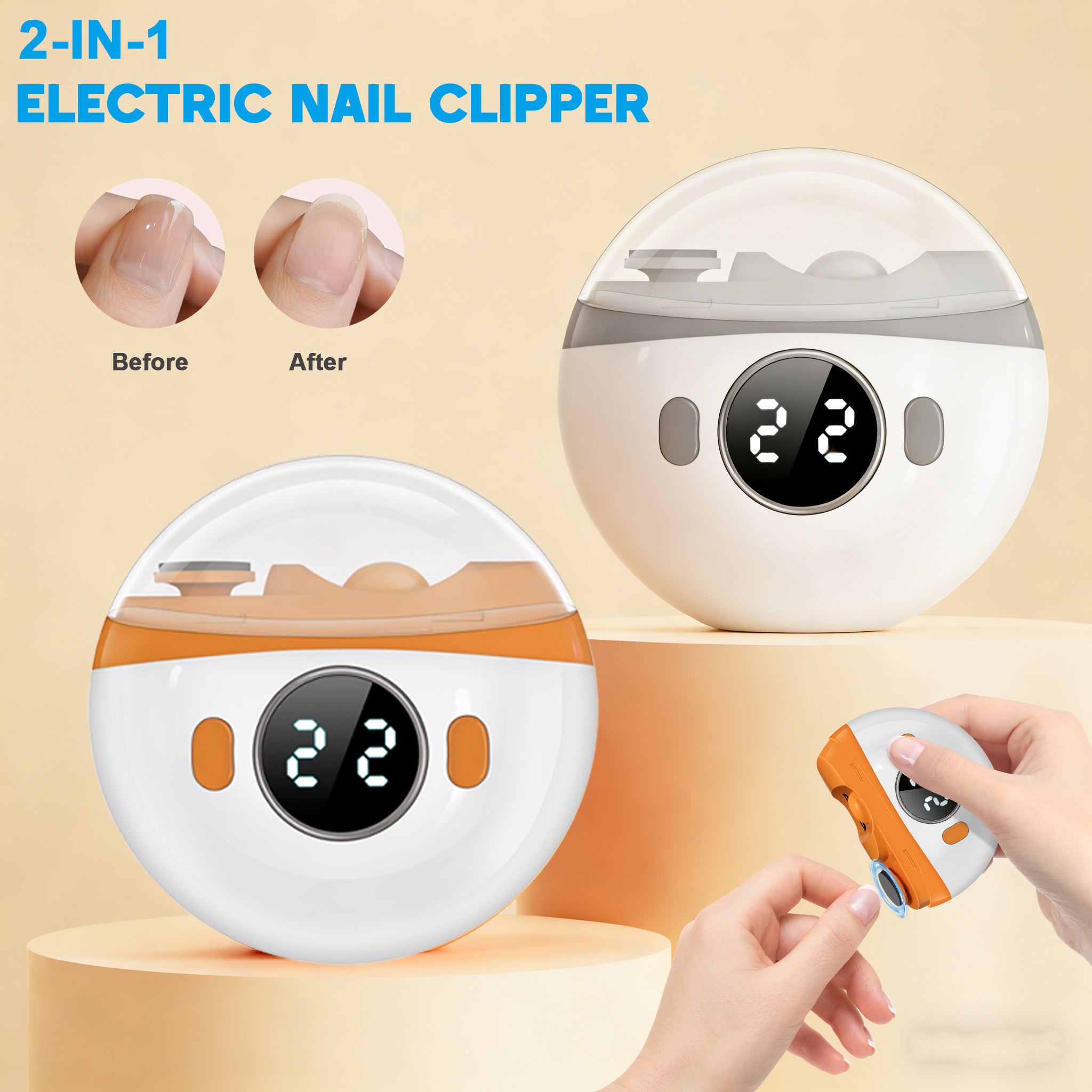 2 in 1 Pemotong Kuku Elektrik  - Baby Nail Trimmer Electric ulasan dan harga