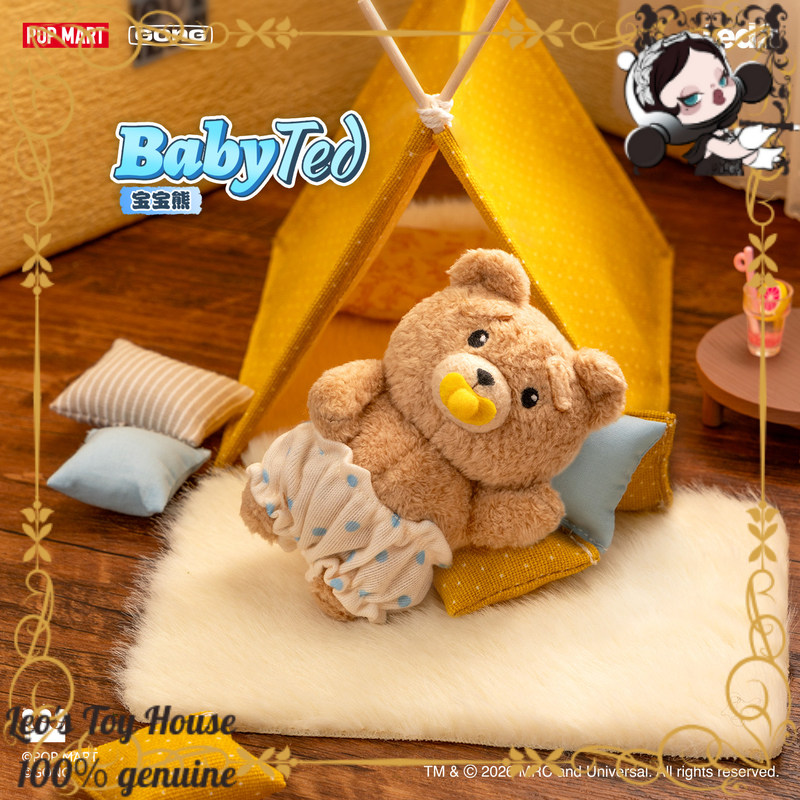 POPMART GONG Baby Ted Gantunga - Baby Products Teddy Bear ulasan dan harga